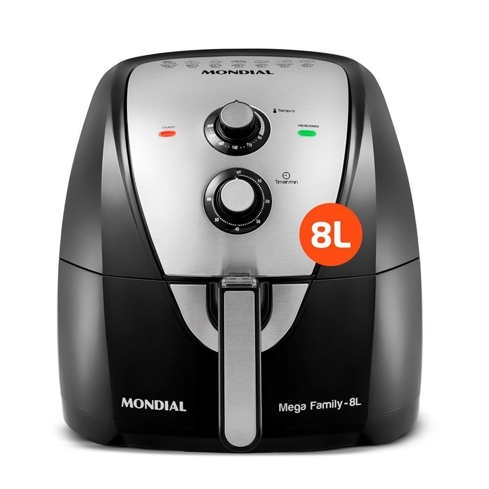 Fritadeira Sem óleo Air Fryer 8l 1900w 127v - Afn-80-bi Mondial -  WebContinental