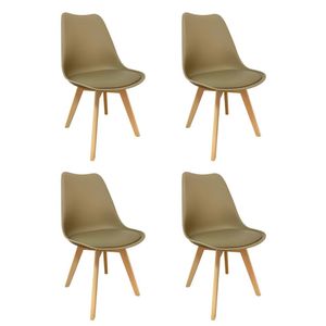 Kit 4 Cadeiras Para Sala De Jantar Siena Fendi
