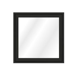 Espelho 70cm X 70cm Elegant Tropical Artes Preto