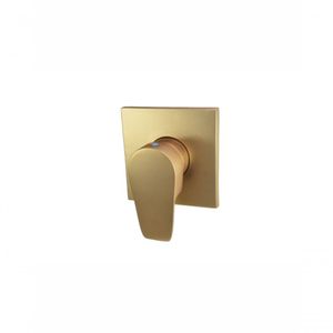 Acabamento Monocomando Para Chuveiro Base 1-2 Docol Dourado Fosco - Led
