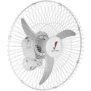 Ventilador De Parede Ventura 60cm Com 3 Pás Branco - Bivolt
