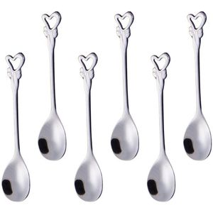 Conjunto De Colheres L`hermitage Em Aço Inox - 6 Peças Prata