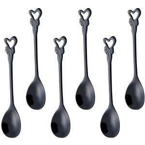 Conjunto De Colheres L`hermitage Em Aço Inox - 6 Peças Preto