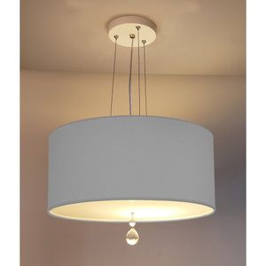 Pendente De Teto Led 30x15cm 4917 Tom Luz Iluminação Cinza