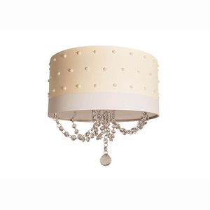 Luminária Plafon 2 Focos 15w Perolas 4280 Tom Luz Iluminação Cru-branco