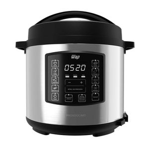 Panela De Pressão Elétrica Wap Wppe1 6l Antiaderente Com 10 Travas De Segurança 1000w 220v