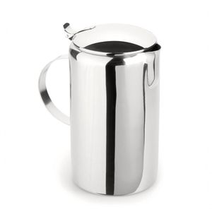 Jarra De Suco Inox 2,3 Litros Com Tampa água Saborizada Refresco Verão Com Bico Casa Cozinha