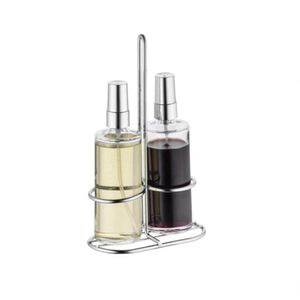 Galheteiro De Vidro Spray Kit 3 Peças Azeite Vinagre Mesa