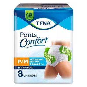 Fralda Descartável Tena Pants P/m 8 Unidades 30 A 70kg