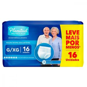 Fralda Descartável Plenitud Protect Plus G/xg 16 Unidades 112 A 137cm