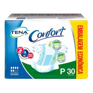 Fralda Descartável Tena Confort P 30 Unidades 20 A 40kg