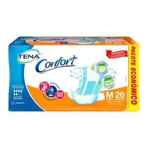 Fralda Descartável Tena Confort M 26 Unidades 40 A 70kg