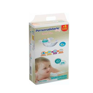Fralda Descartável Personalidade Baby Total Care Super Xxg 42 Unidades Acima De 14kg