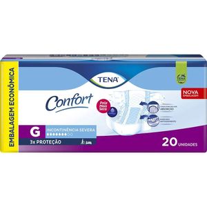Fralda Descartável Tena Confort G 20 Unidades 70 A 90kg
