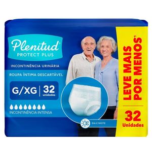 Fralda Descartável Plenitud Protect Plus G/xg 32 Unidades 112 A 137cm
