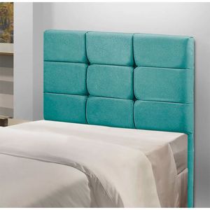 Cabeceira Estofada Cama Box Solteiro 0.90 Julia Veludo Star Confort Ciano