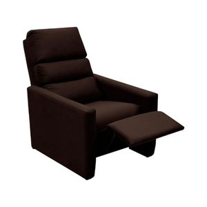 Poltrona Do Papai Reclinável Ravena Material Sintético Marrom Star Confort Marrom