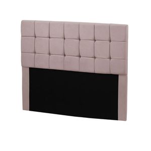 Cabeceira Julia Estofada King Size 195cm Em Veludo Rose Star Confort Rose