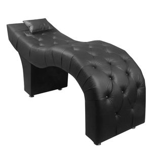 Maca Estofada Para Clínica De Estética Facial Com Capitonê Andressa Preto Material Sintético Star Confort Preto