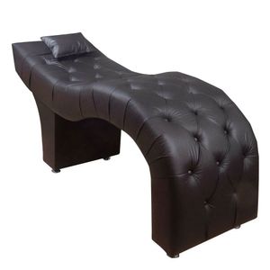 Maca Estofada Para Clínica De Estética Facial Com Capitonê Andressa Material Sintético Star Confort Marrom