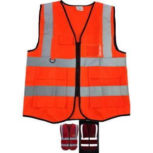 Colete Faixa Sinalizador Blusao Fluorescente Segurança Trabalho Epi Obra Construçao Transito Sinal P