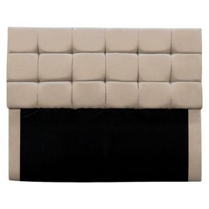 Cabeceira Cama Box Estofada Solteiro 90 Cm Bianca Suede Cor:bege