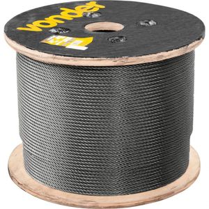 Cabo De Aço Af 1-8" Alma De Fibra 6x7 Galv C- 500m Vonder
