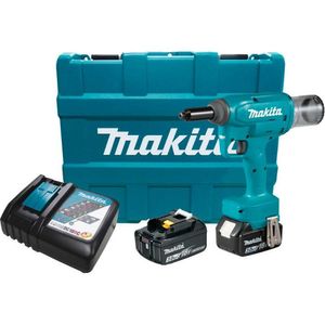Rebitador 18v Lxt Força 25kn C- 2 Bateria Carregador Maleta Resistência água Poeira Drv150rfe Makita