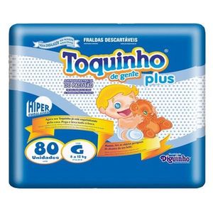 Fralda Toquinho Plus G 80 Unidades