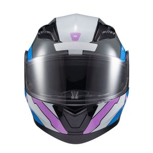 Capacete Texx Escamot Gladiator V3 Reisen Azul Rosa Branc 54
