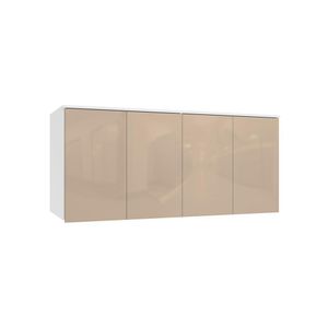 Armário Aéreo 4 Pts Kappesberg Adapt Branco-macadâmia 155cm