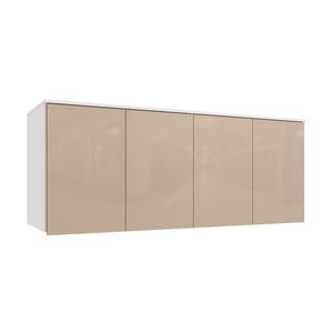 Armário Aéreo 4 Pts Kappesberg Adapt Branco-macadâmia 175cm