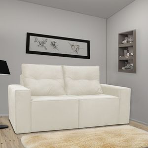 Sofá 2 Lugares Onix 1,80m Para Sala Confortavel Sued Herrero Cor:bege