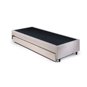 Base Box Solteiro King c- Cama Auxiliar 96x203x28cm Bege