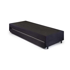 Base Box Solterio c- Cama Auxiliar King 96x203x28 Cm Preto