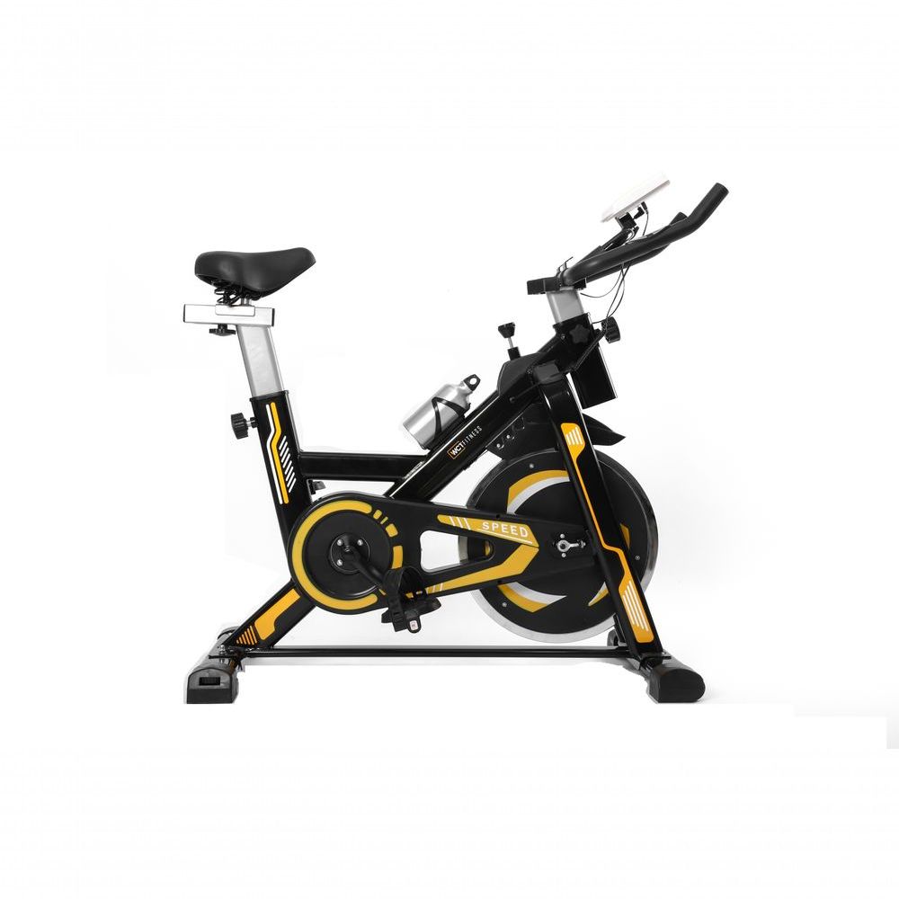 Bicicleta Spinning Roda De Inercia De 13kg Preto E Amarelo Menor preço em Bicicleta Spinning Roda De Inercia De 13kg Preto E Amarelo