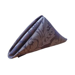 Kit 6 Guardanapos 40x40cm Jacquard Adamascado - Magic Enxovais Marrom