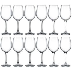 Conjunto De Taças Para Vinho Nadir Barone 385 Ml 12 Peças Transparente