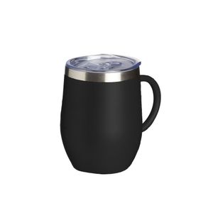 Caneca Térmica Inox 350ml Personalizada Gravação A Laser - 04081 Cor Preto