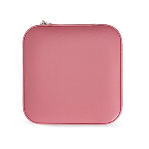 Porta Joias De Couro Sintético Com Revestimento Aveludado - 01622 Cor Pink