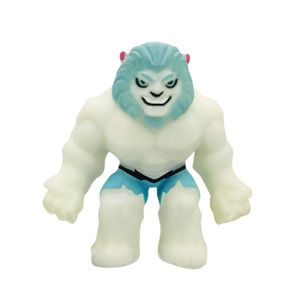 Boneco Elastikorps Fighter Leão Branco 16cm Neon - Toyng