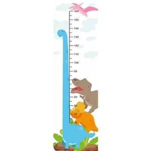 Régua De Altura Crescimento Infantil Adesivo Dinossauro