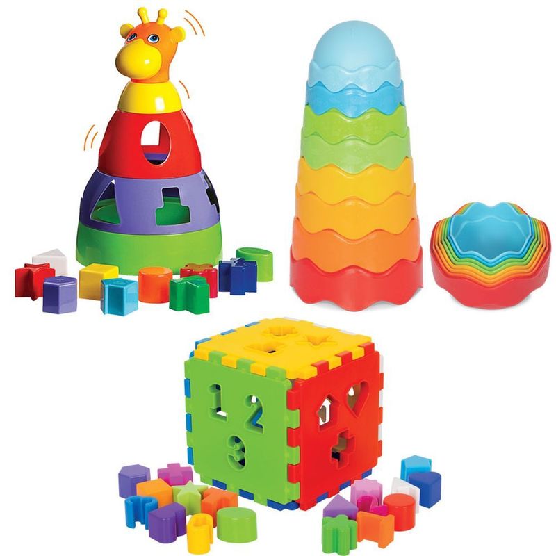 Brinquedos Para Bebe 1 Ano Educativo Didático Menino Menina - WebContinental