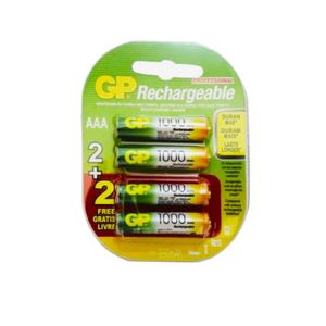 Pilha Recarregável 1000mah Gp 4 Unidades