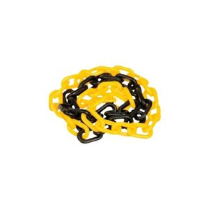 Corrente Para Pedestal Gd - Preta-amarela - 10m - Plastcor Preta E Amarela