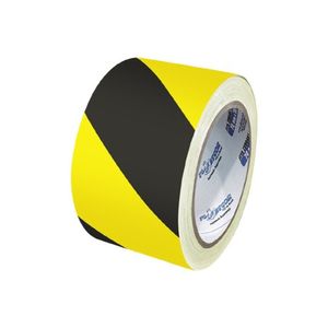 Kit 5un Fita Zebrada Amarela E Preta - 100m - Plastcor Amarelo E Preto