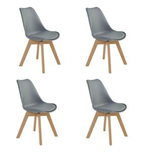Kit 4 Cadeiras p- Sala De Jantar Siena Cinza