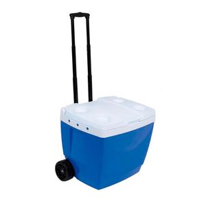Caixa Térmica 42 Litros Com Rodas Azul 25108221