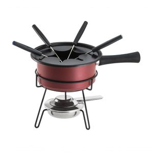 Aparelho De Fondue Panela Antiaderente Vermelho 1l Aspen