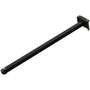 Suporte Refletor Fachada Banner Braço 50 Cm - Preto